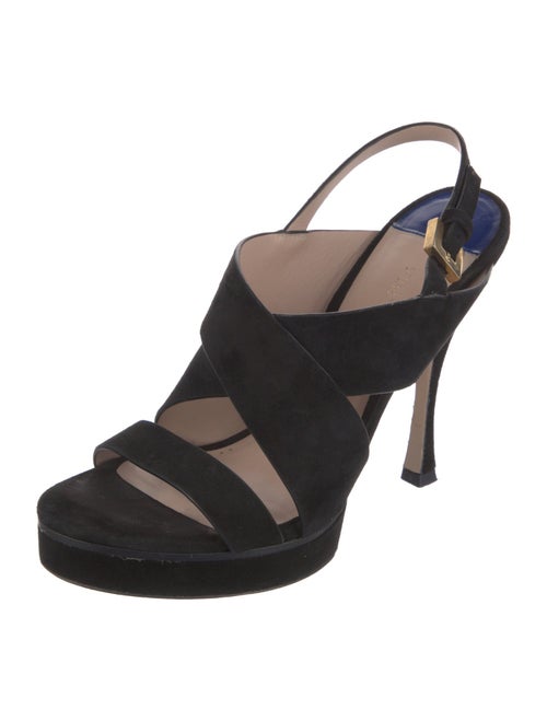 Stuart Weitzman Suede Slingback Sandals