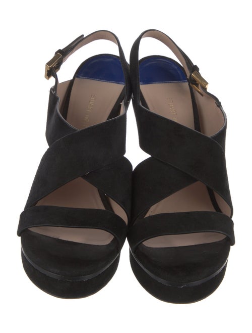 Stuart Weitzman Suede Slingback Sandals