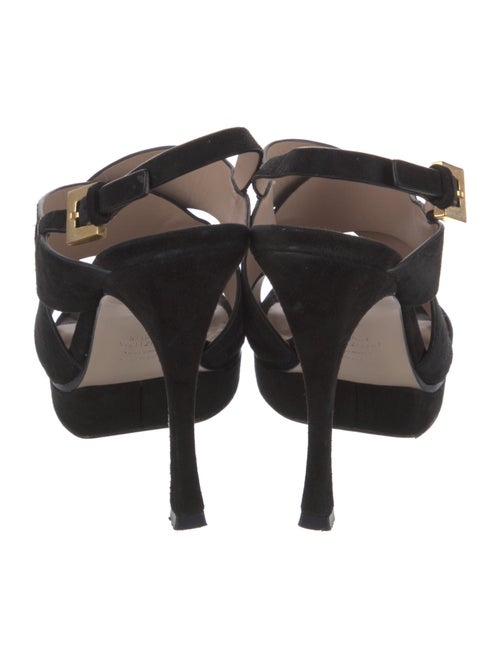 Stuart Weitzman Suede Slingback Sandals