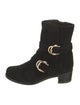 Stuart Weitzman Suede Moto Boots