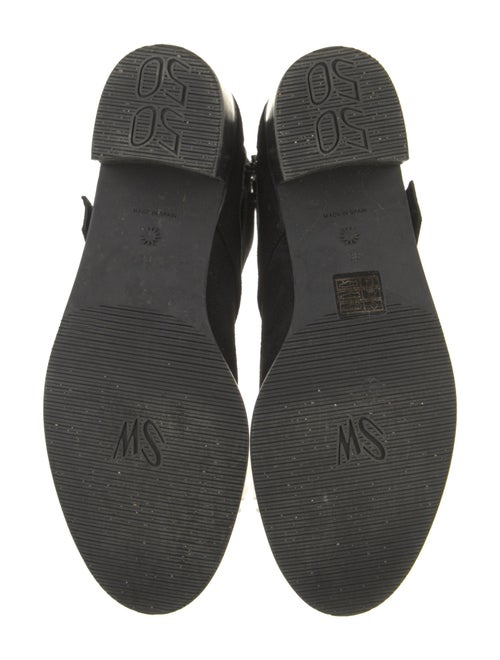 Stuart Weitzman Suede Moto Boots