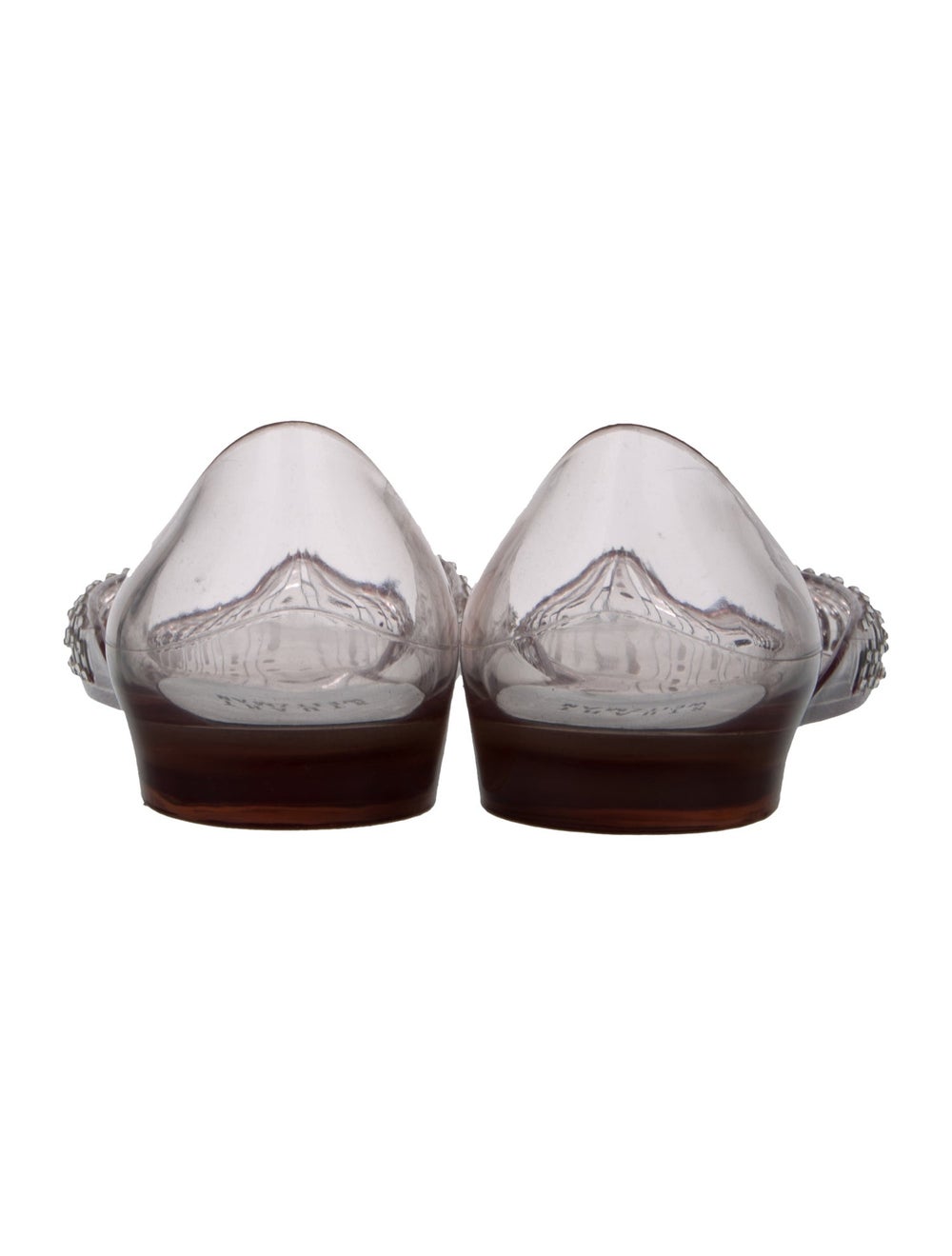 Stuart Weitzman D'Orsay Flats Clear Round-Toes wi… - image 4