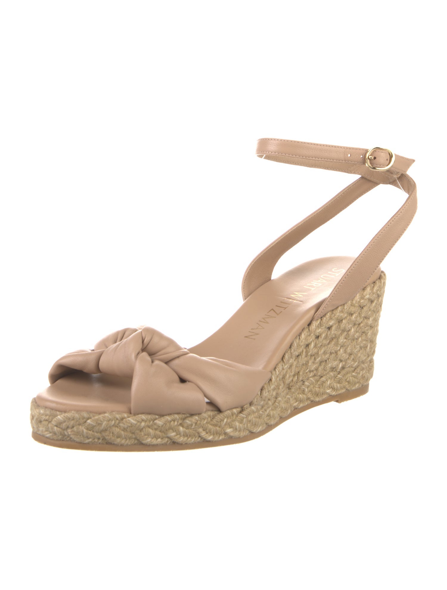 Stuart Weitzman Leather Espadrilles