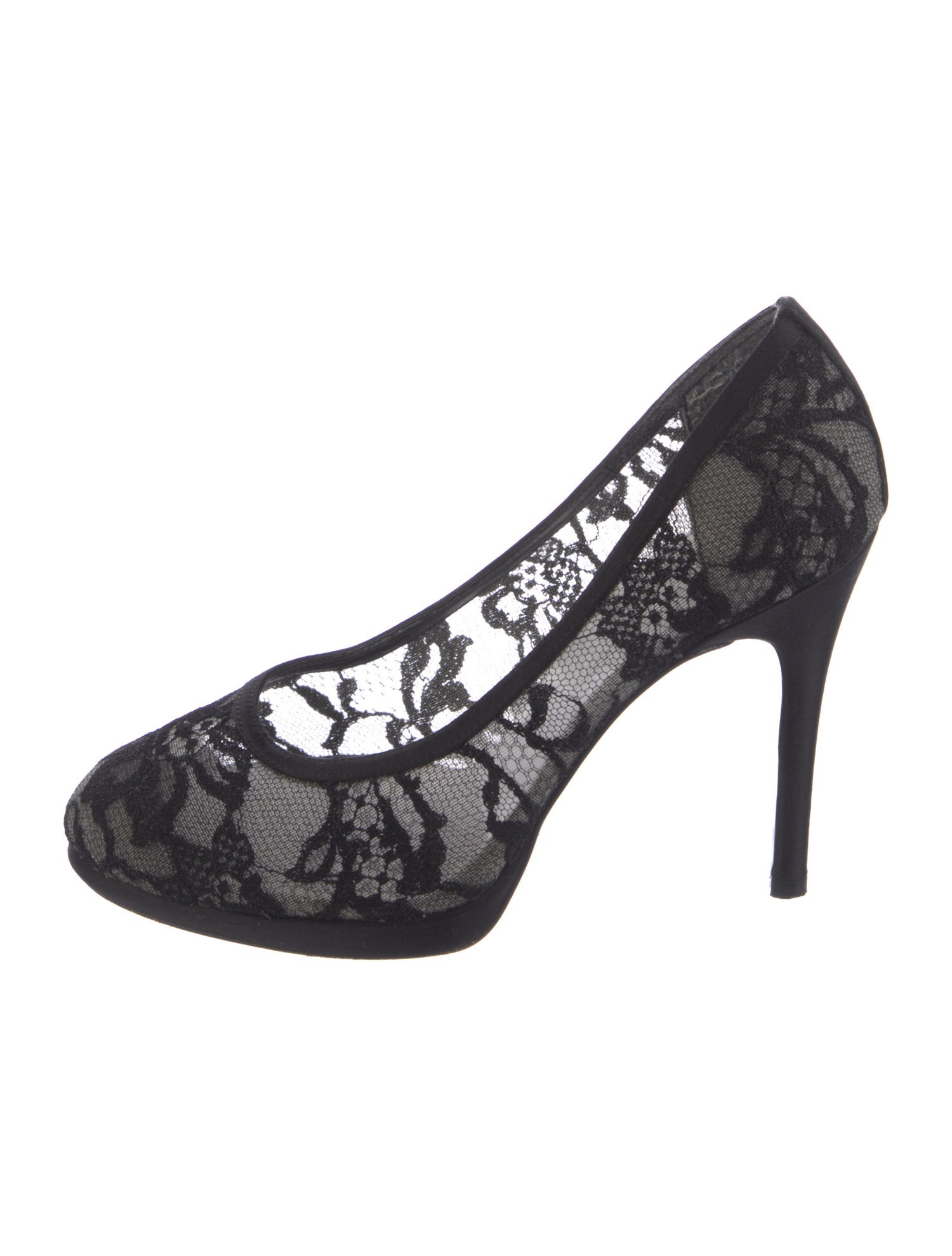 Stuart Weitzman Lace Lace Trim Embellishment Pumps