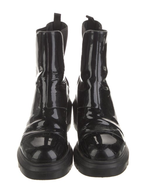 Stuart Weitzman Patent Leather Chelsea Boots