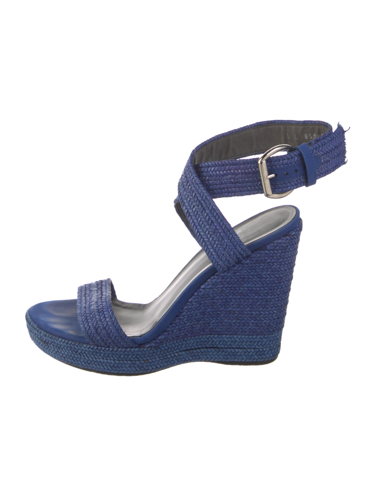 Stuart Weitzman Leather Braided Accents Espadrilles