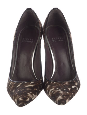 Stuart Weitzman Ponyhair Animal Print Pumps