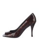 Stuart Weitzman Patent Leather Printed Pumps
