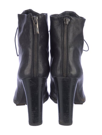 Stuart Weitzman Leather Lace-Up Boots