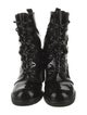 Stuart Weitzman Patent Leather Combat Boots