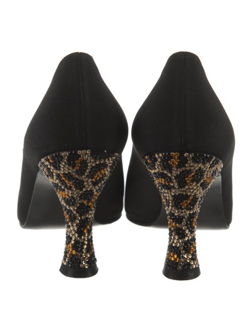 Stuart Weitzman Animal Print Crystal Embellishments Pumps