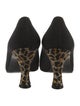 Stuart Weitzman Animal Print Crystal Embellishments Pumps
