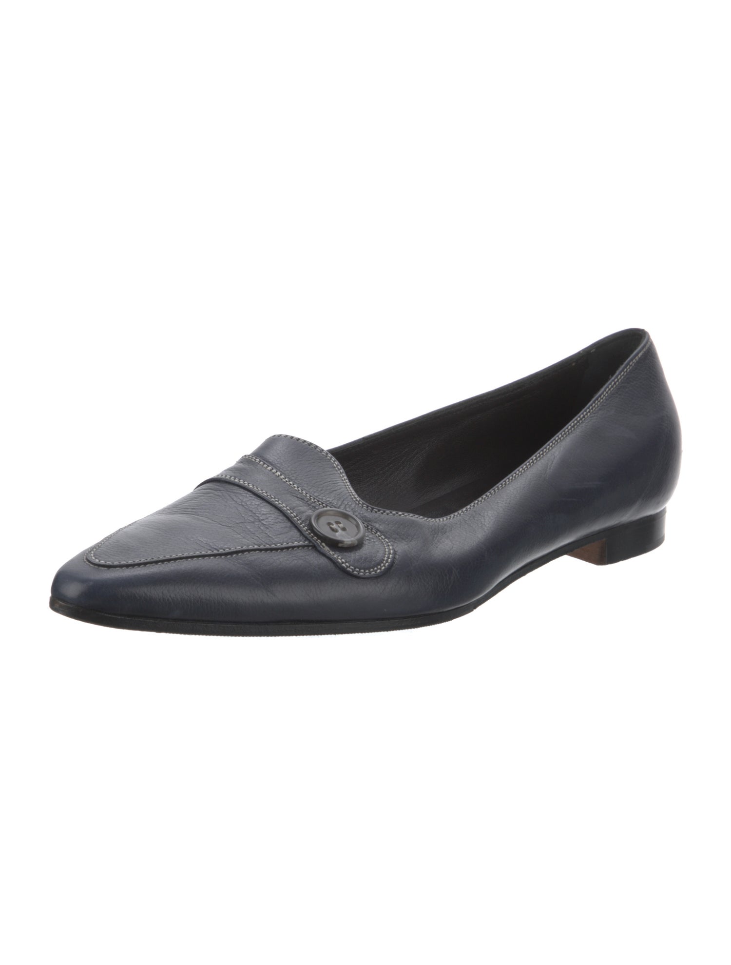 Manolo Blahnik Leather Loafers