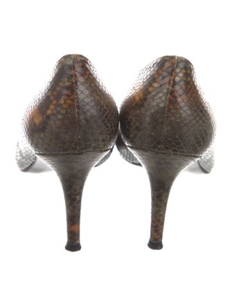 Stuart Weitzman Leather Animal Print Pumps