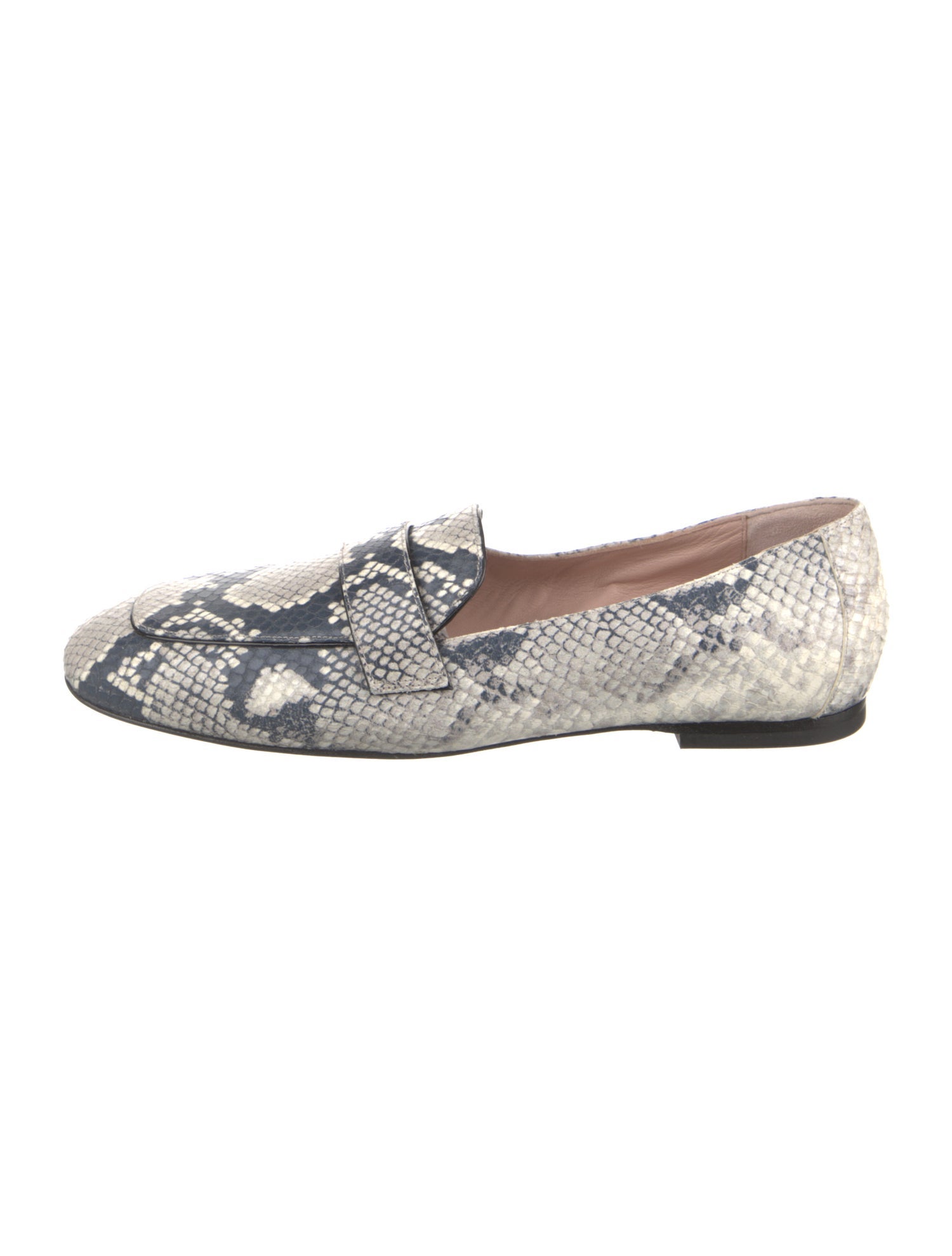 Stuart Weitzman Leather Animal Print Loafers