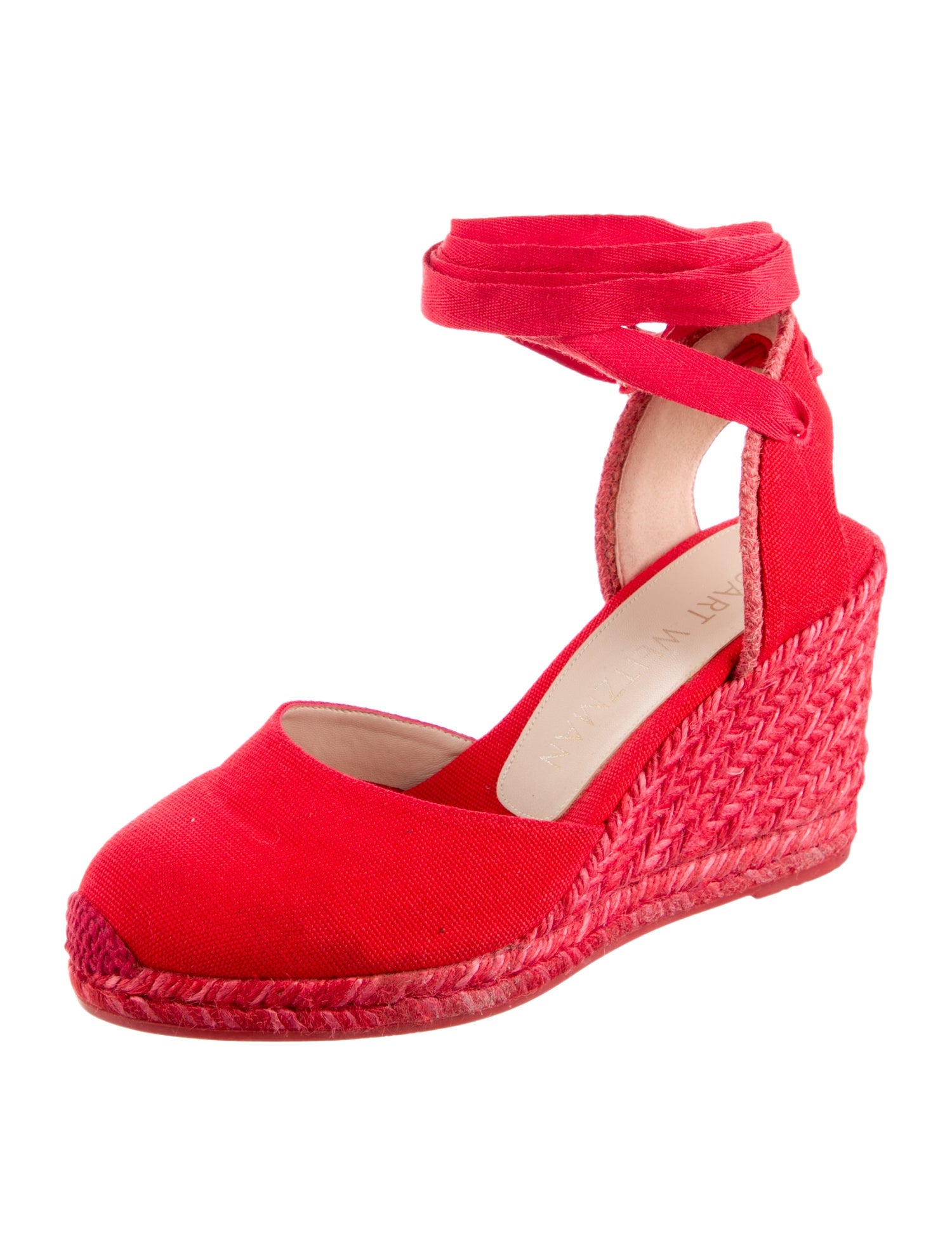 Stuart Weitzman Canvas D'Orsay Pumps