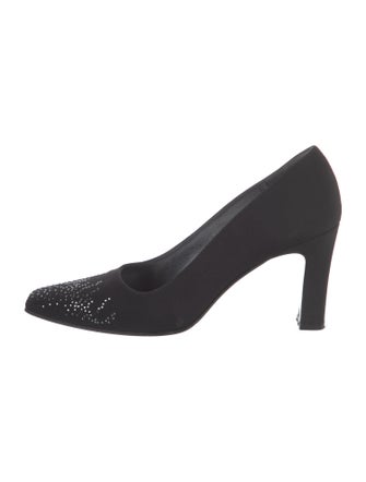 Stuart Weitzman Crystal Embellishments Pumps