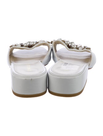 Stuart Weitzman Leather Slides