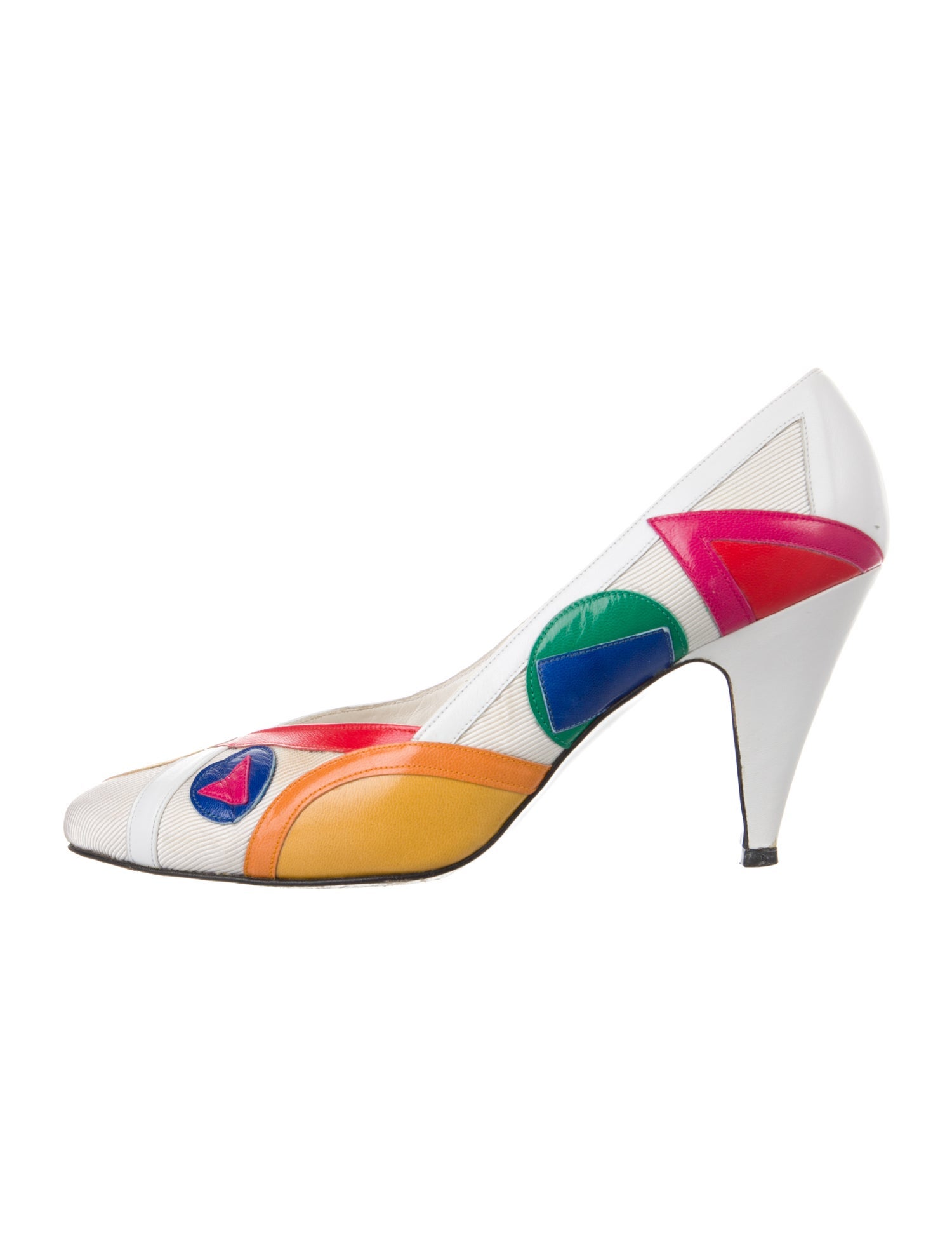 Stuart Weitzman Leather Printed Pumps