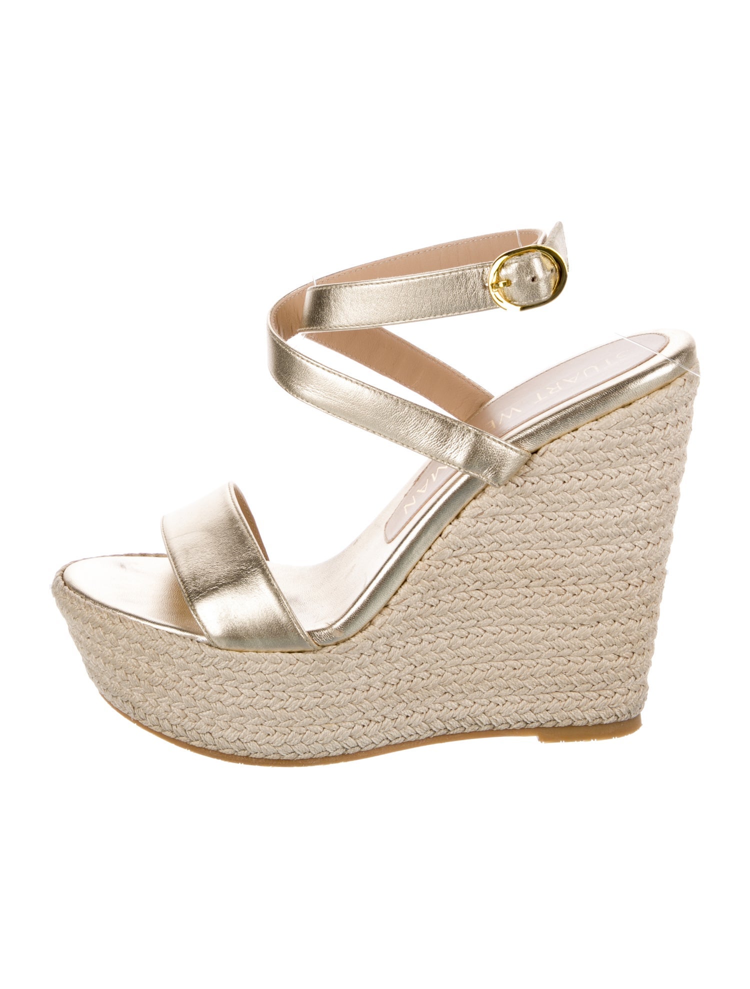 Stuart Weitzman Leather Espadrilles