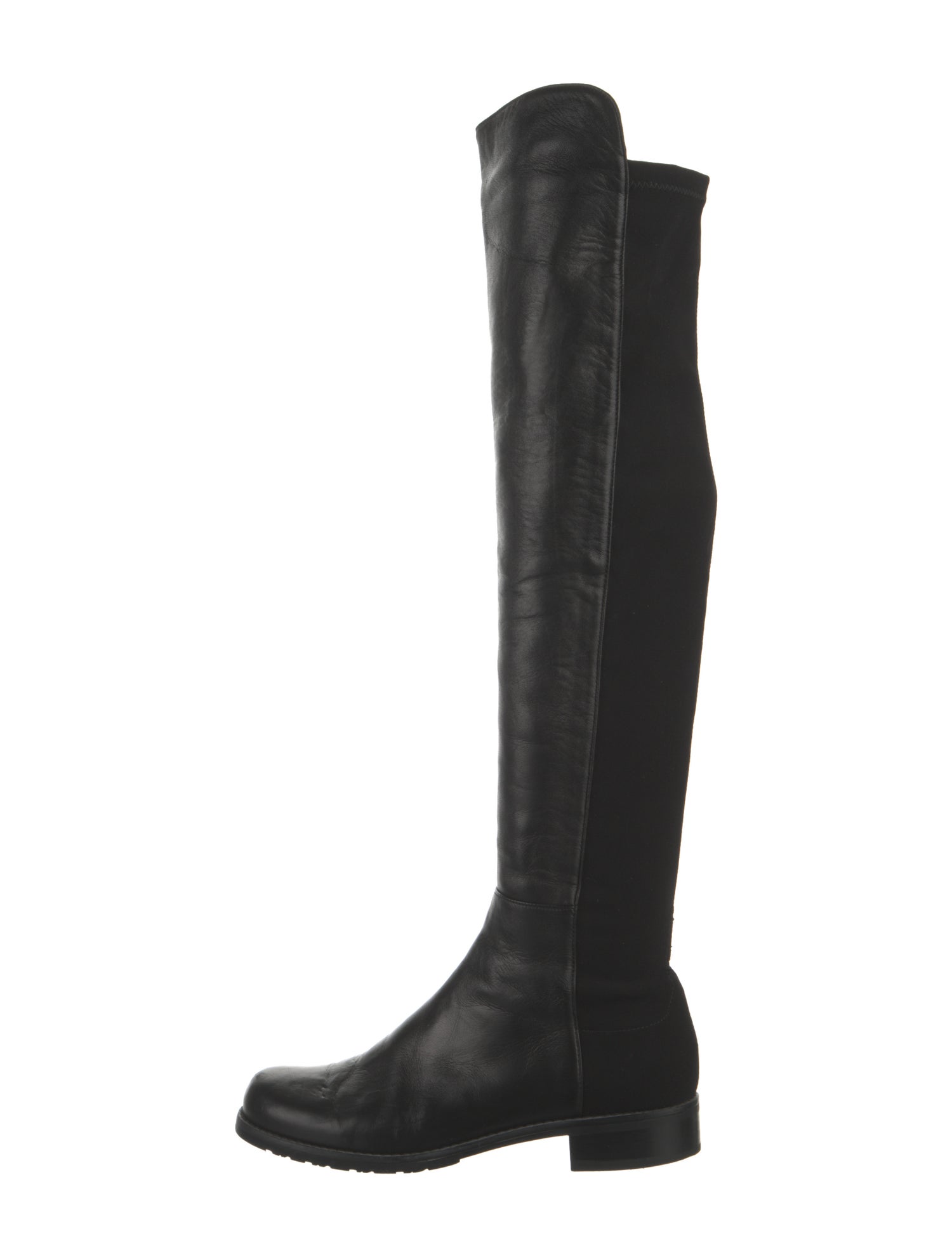 Stuart Weitzman Leather Leather Trim Embellishment Boots