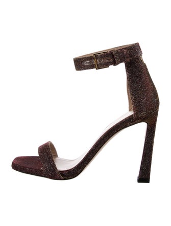 Stuart Weitzman Glitter Accents Sandals