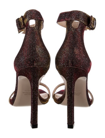 Stuart Weitzman Glitter Accents Sandals