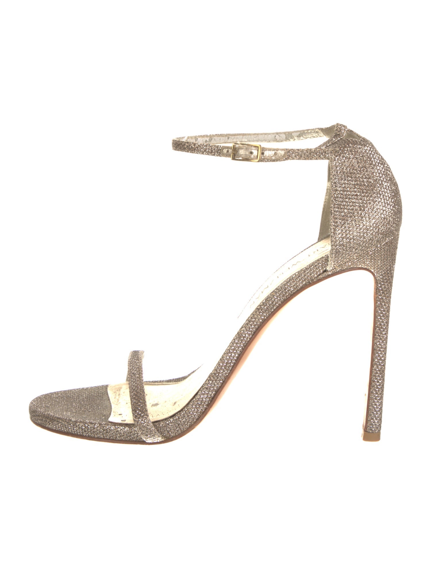 Stuart Weitzman Glitter Glitter Accents Sandals
