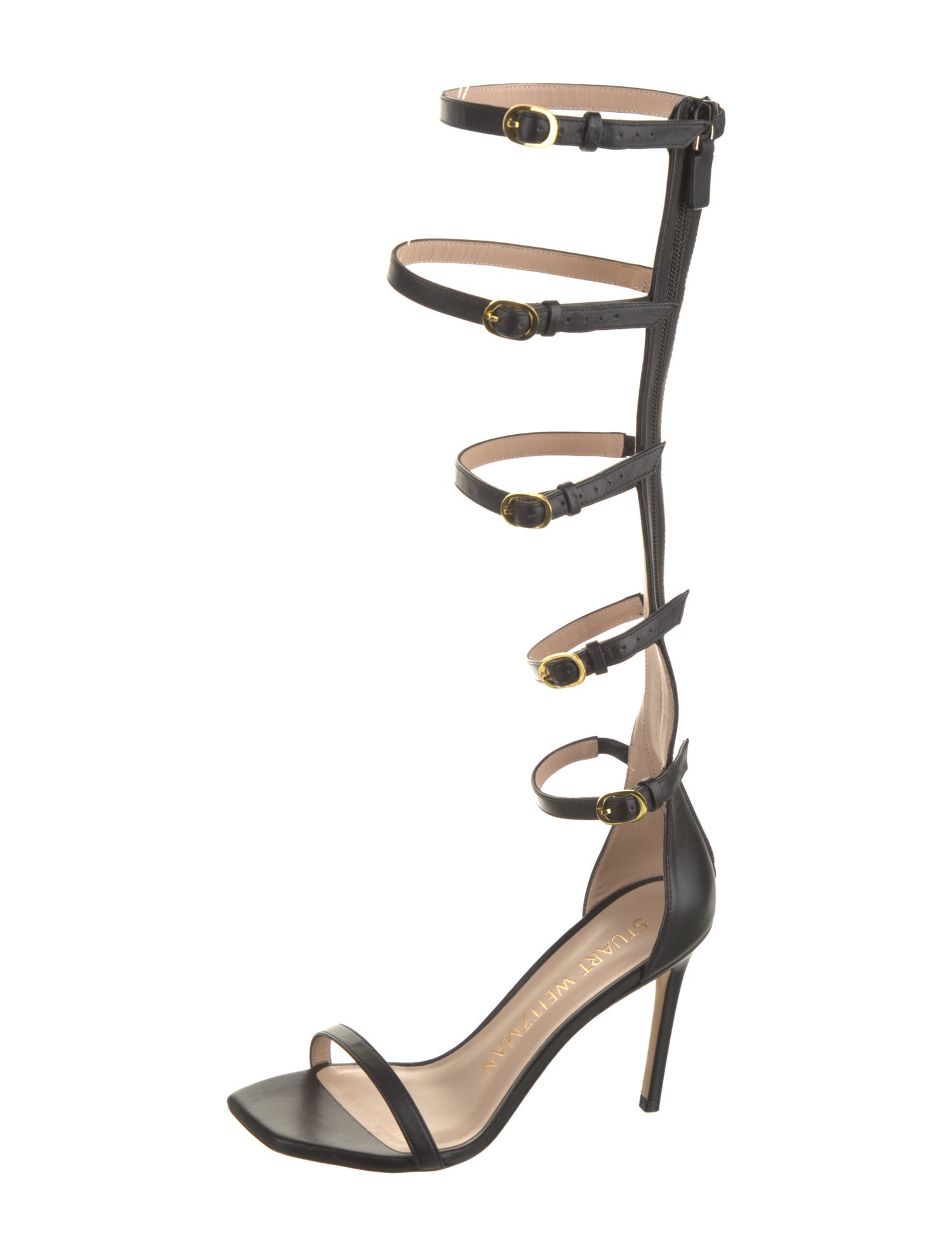 Stuart Weitzman Leather Gladiator Sandals