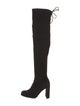 Stuart Weitzman Suede Lace-Up Boots