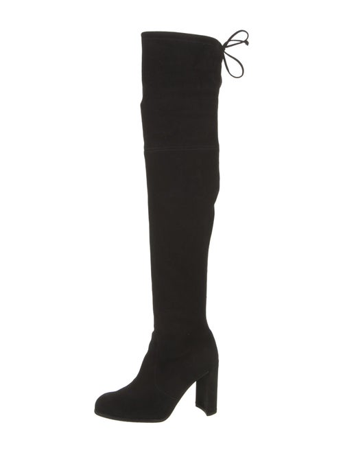 Stuart Weitzman Suede Lace-Up Boots