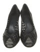 Stuart Weitzman Leather Lasercut Accents Pumps