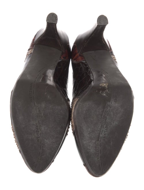 Stuart Weitzman Leather Printed Pumps