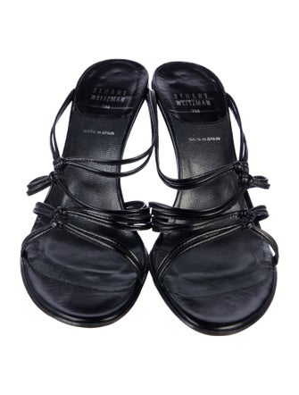 Stuart Weitzman Leather Slides