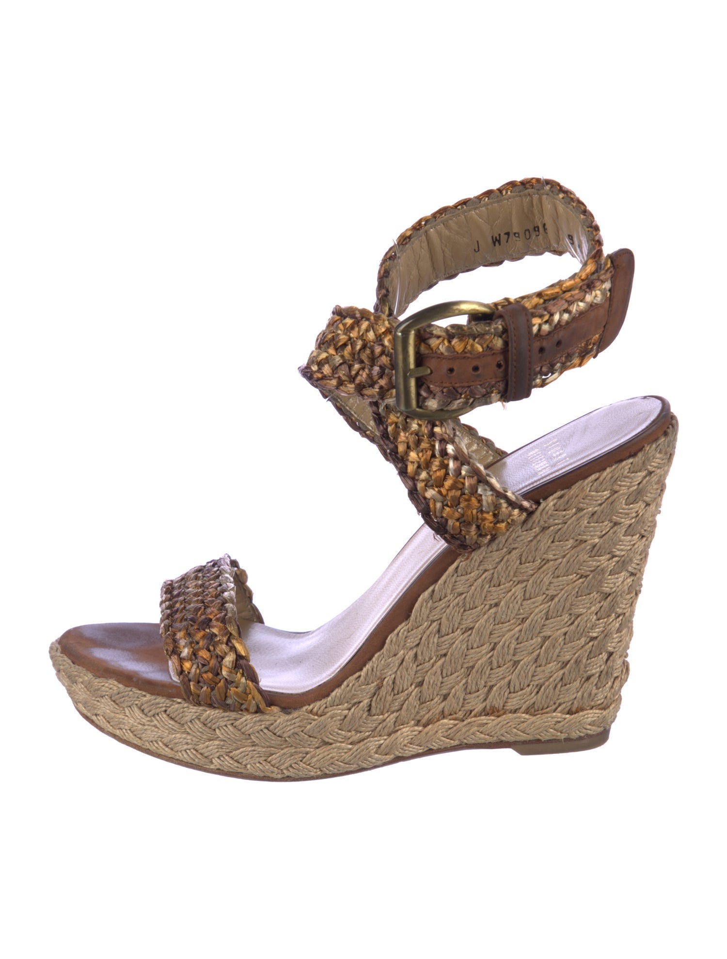 Stuart Weitzman Jute Animal Print Espadrilles