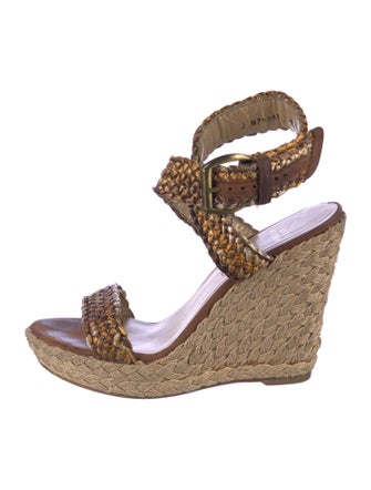 Stuart Weitzman Jute Animal Print Espadrilles