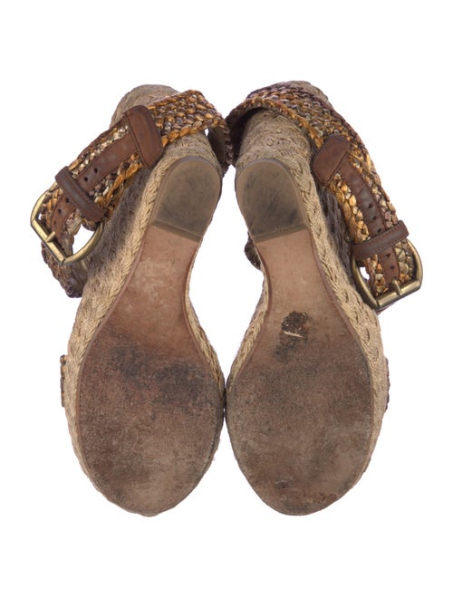 Stuart Weitzman Jute Animal Print Espadrilles