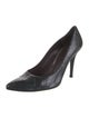 Stuart Weitzman GG Embossed Embossed Leather Pumps