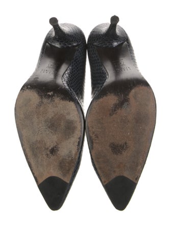 Stuart Weitzman GG Embossed Embossed Leather Pumps