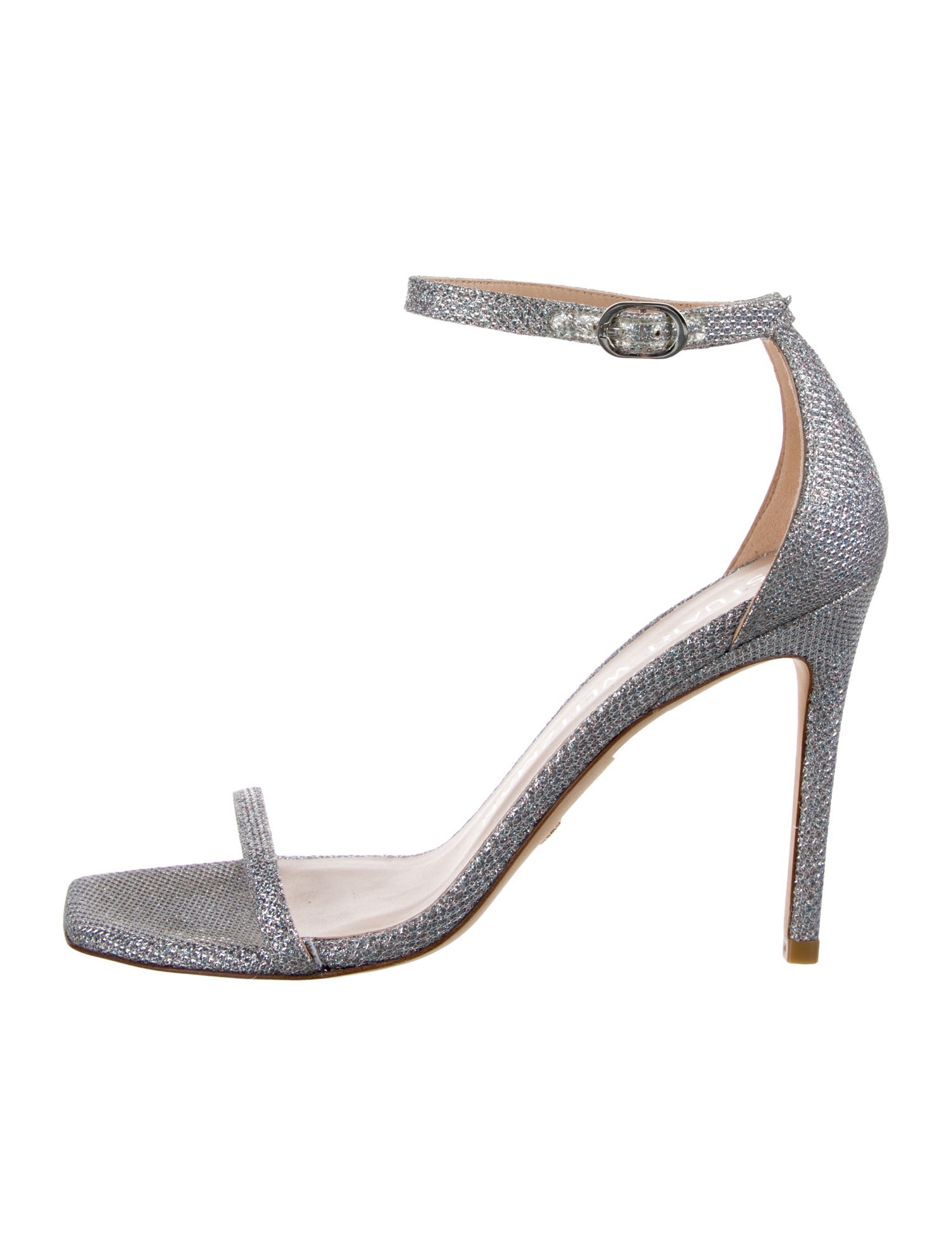 Stuart Weitzman Glitter Glitter Accents Sandals