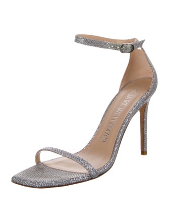 Stuart Weitzman Glitter Glitter Accents Sandals