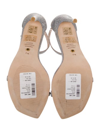 Stuart Weitzman Glitter Glitter Accents Sandals