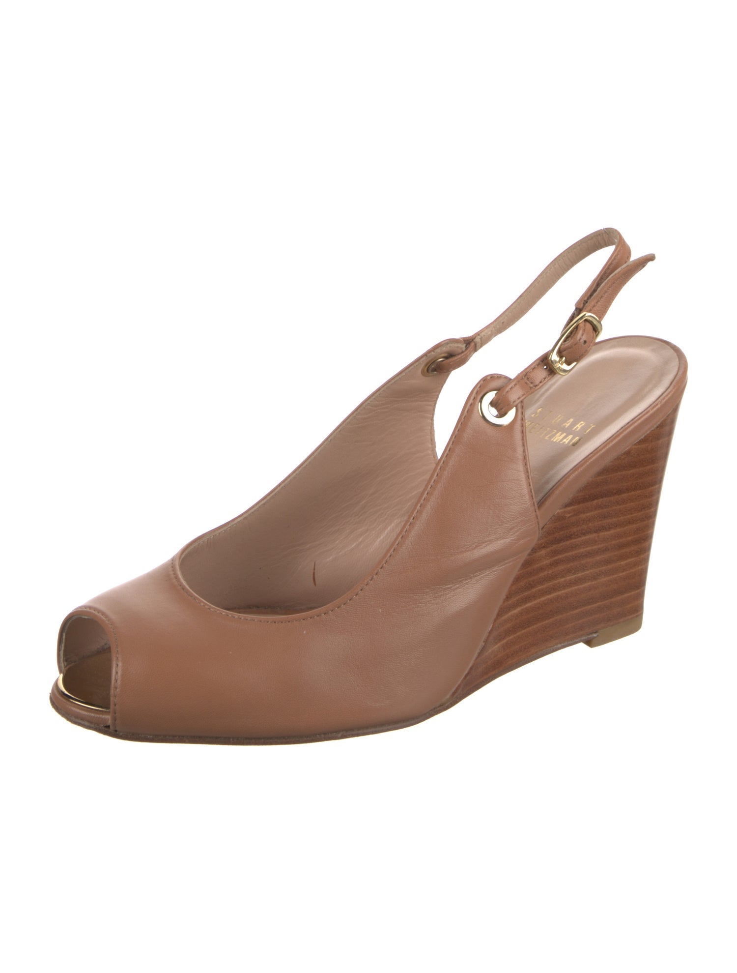 Stuart Weitzman Leather Slingback Pumps