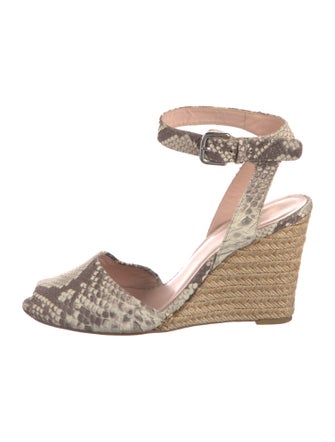 Stuart Weitzman Leather Animal Print Slingback Pumps