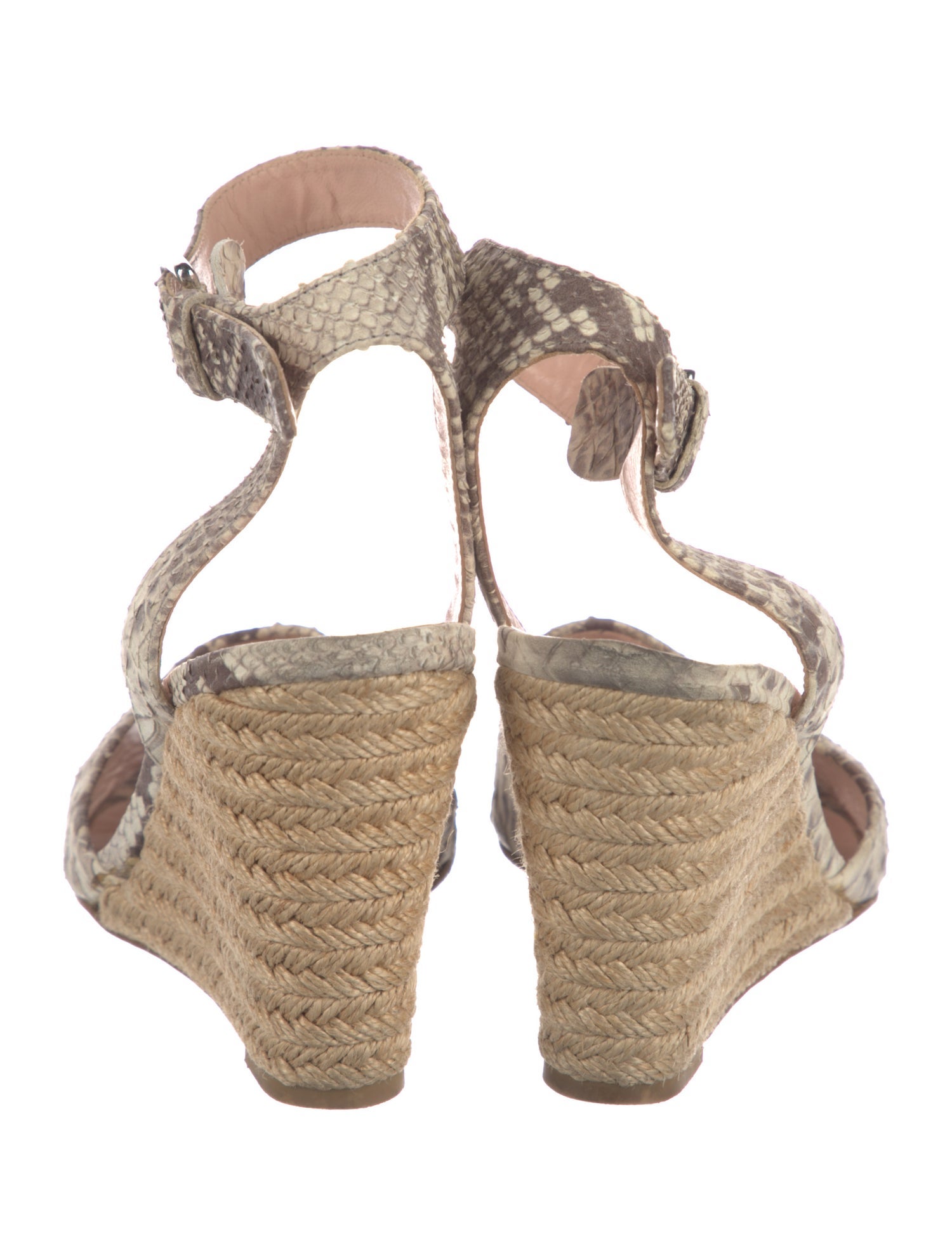 Stuart Weitzman Leather Animal Print Slingback Pumps