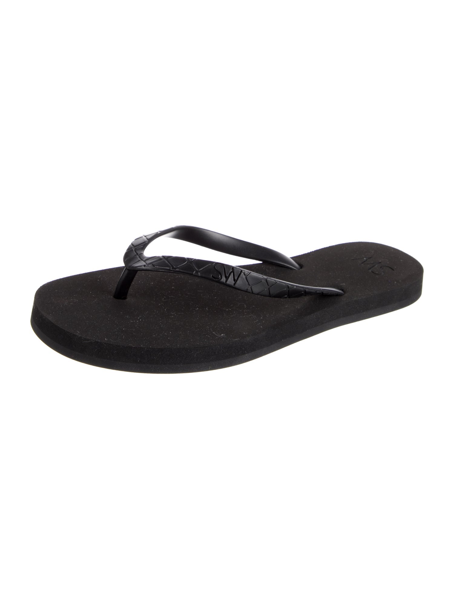 Stuart Weitzman Rubber Flip Flops