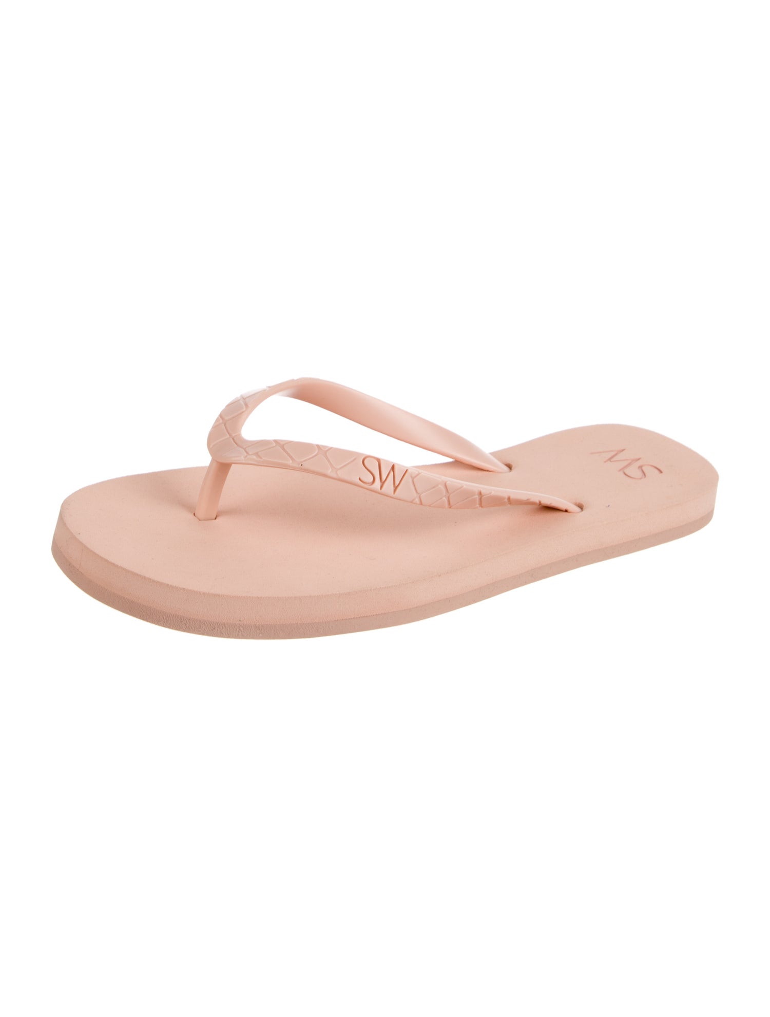 Stuart Weitzman Rubber Flip Flops