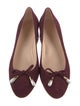 Stuart Weitzman Suede Bow Accents Pumps