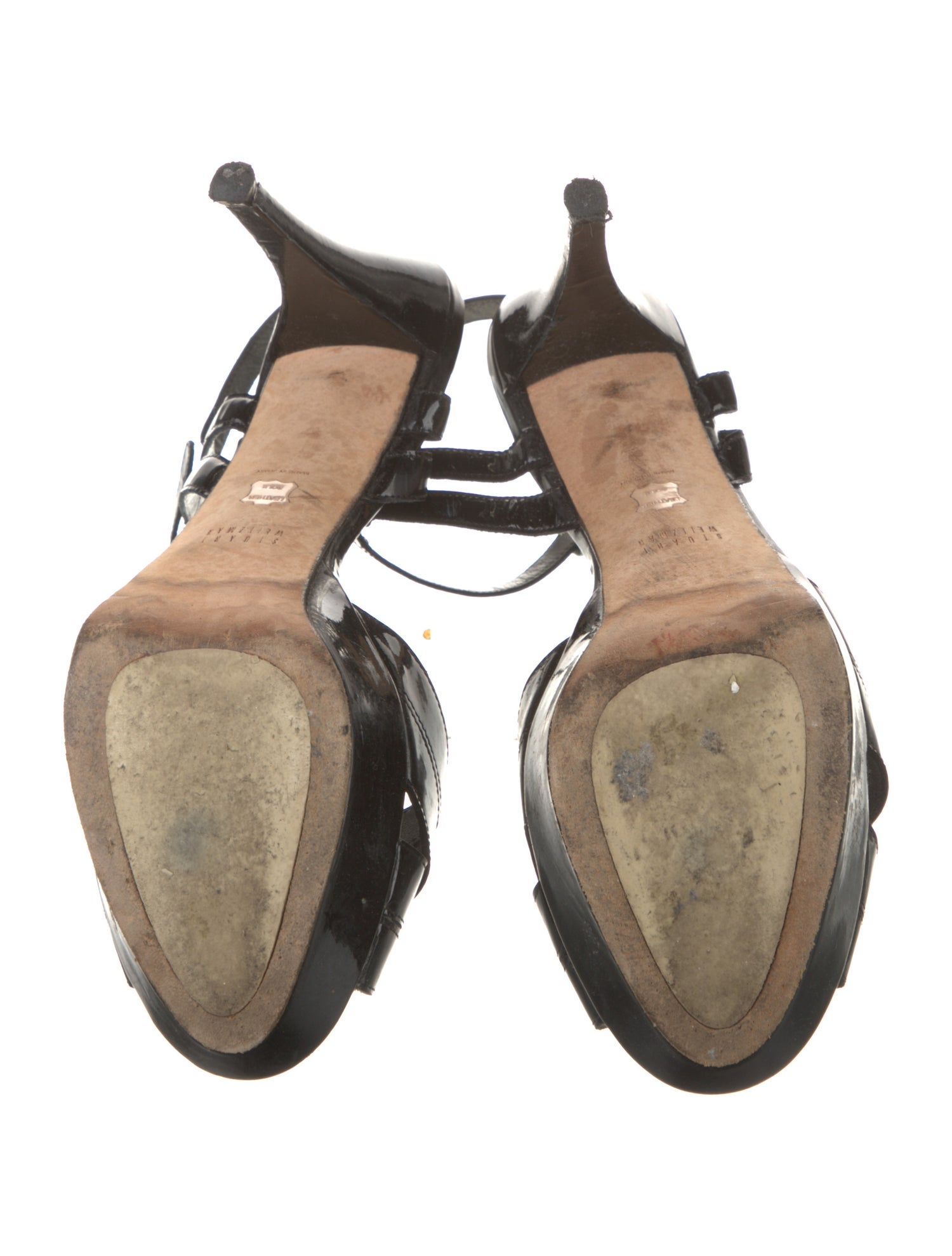 Stuart Weitzman Patent Leather Slingback Sandals
