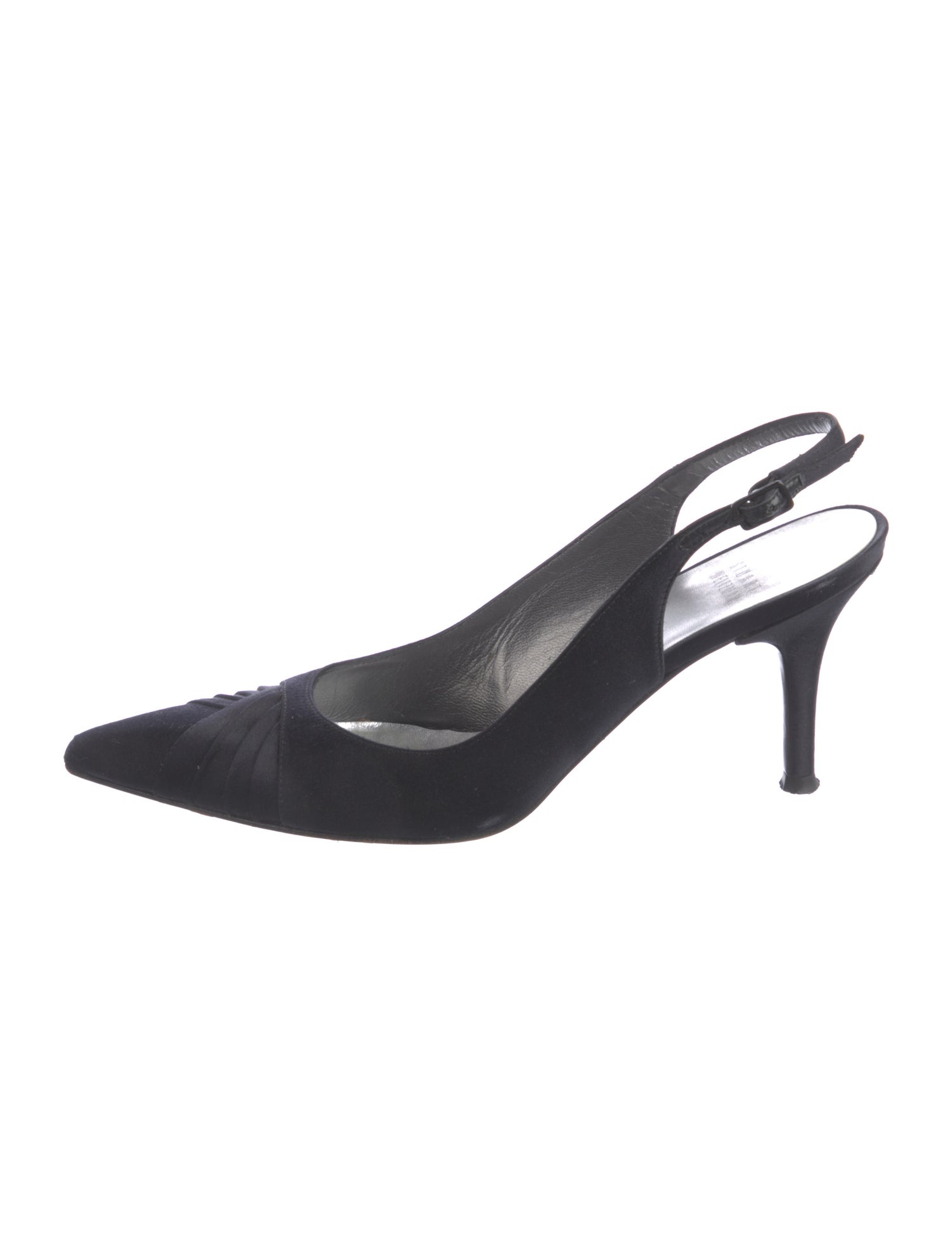 Stuart Weitzman Vintage Satin Slingback Pumps